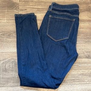 High rise super skinny dark blue denim 👖